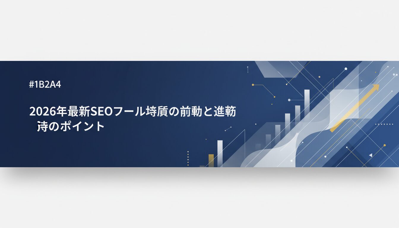 2026年最新SEOツール市場の動向と選択のポイント