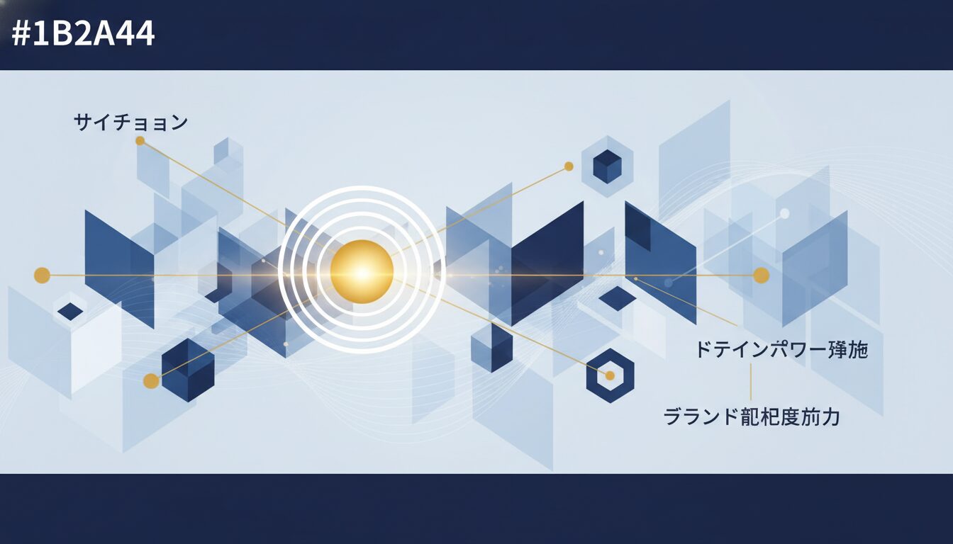 サイテーションとブランド認知度向上によるドメインパワー強化
